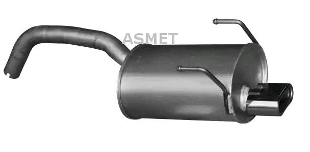 ASMET 16.091 Rear silencer