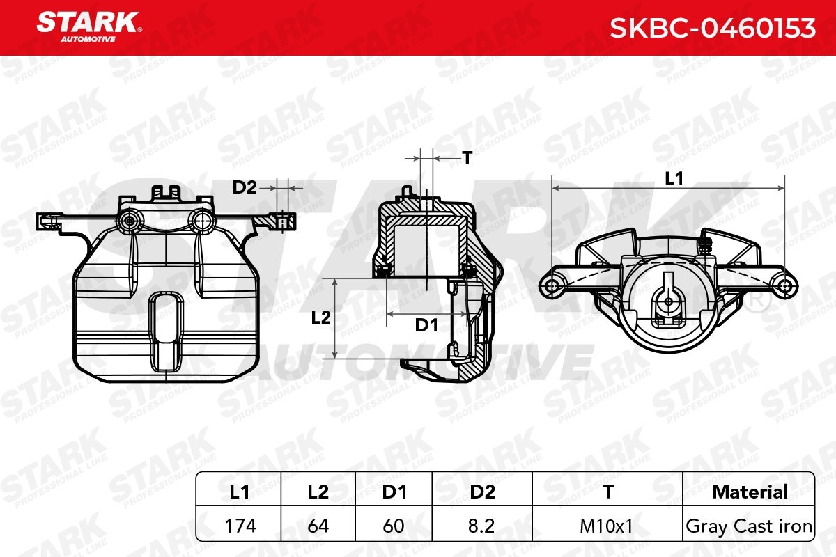 OEM-quality STARK SKBC-0460153 Brake caliper