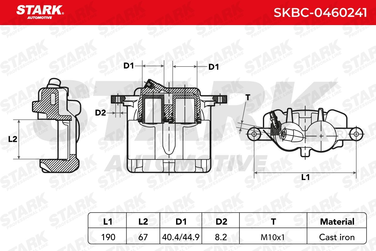 OEM-quality STARK SKBC-0460241 Brake caliper