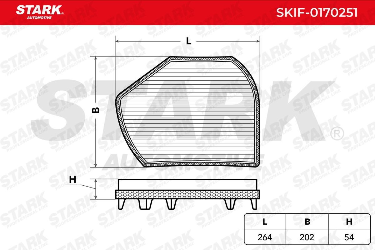 Škoda OCTAVIA Air conditioning filter 7979959 STARK SKIF-0170251 online buy