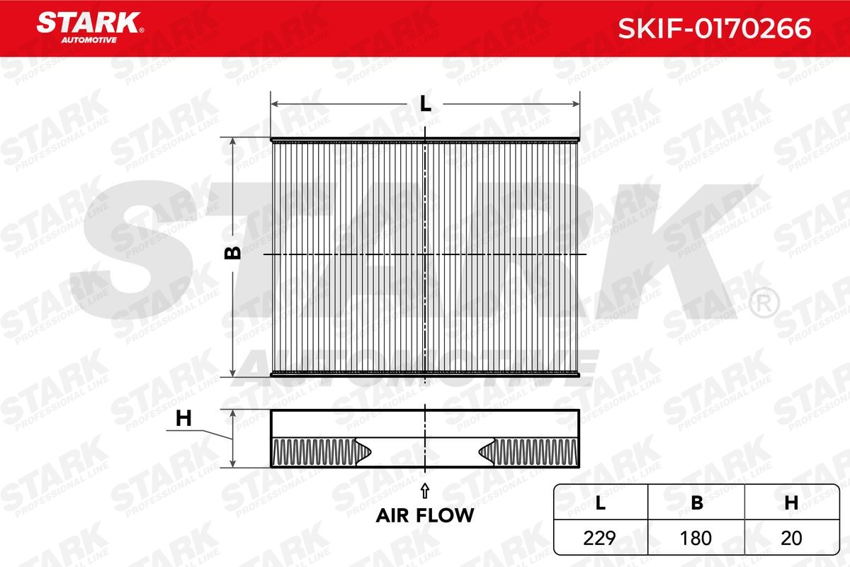 OEM-quality STARK SKIF-0170266 Air conditioner filter