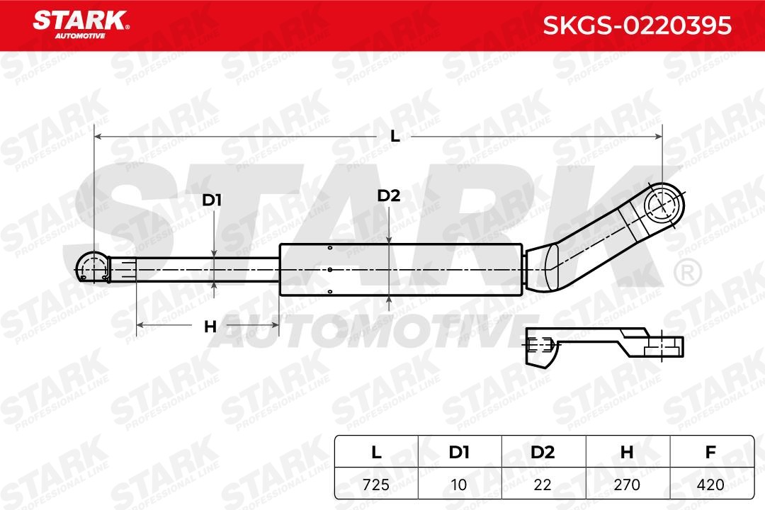 BMW 5 Series Boot strut 7980102 STARK SKGS-0220395 online buy