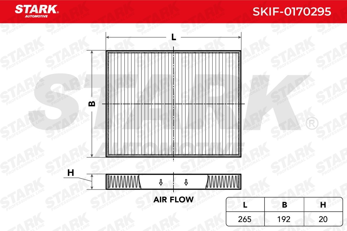 STARK Air conditioning filter SKIF-0170295 for NISSAN QASHQAI, X-TRAIL