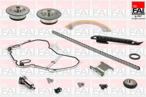 FAI AutoParts with gears, with gaskets/seals, Simplex, Bolt Chain Timing chain set TCK120VVT buy