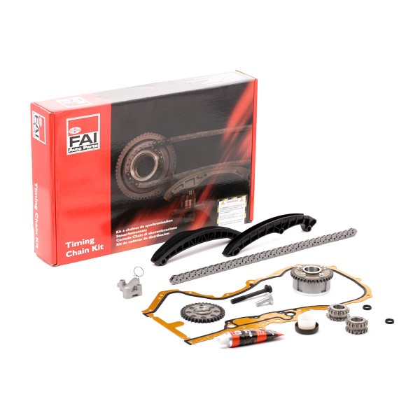 FAI AutoParts TCK211VVT Timing chain kit with gears, with gaskets/seals, Simplex, Low-noise chain