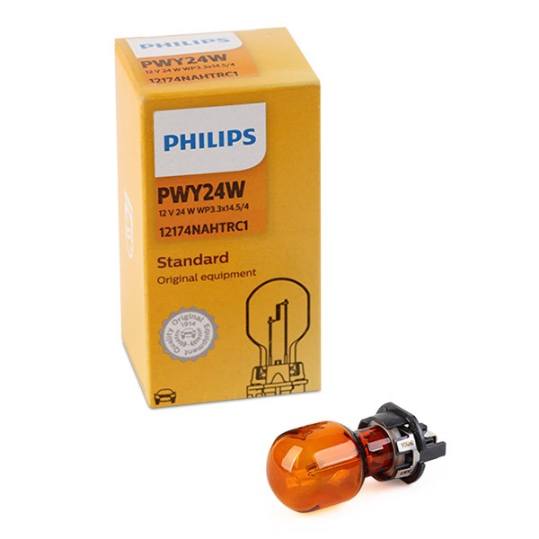 Indicator bulb PHILIPS yellow 12V 24W, PWY24W - 12174NAHTRC1