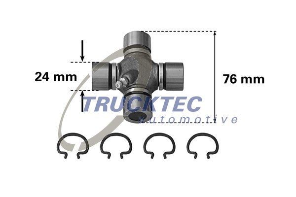 TRUCKTEC AUTOMOTIVE 02.37.200 Steering rack A163 460 0025