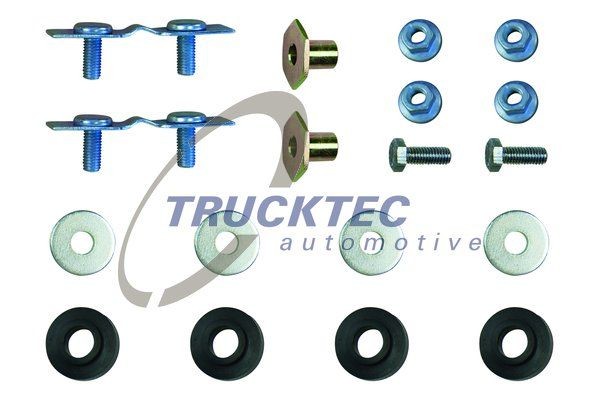 Original 02.43.163 TRUCKTEC AUTOMOTIVE Mounting kit, exhaust system experience and price