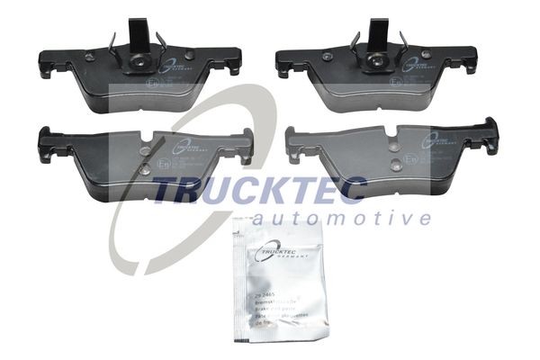 08.34.155 TRUCKTEC AUTOMOTIVE Brake pad set IVECO Rear Axle, prepared for wear indicator