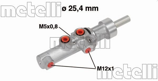 Great value for money - METELLI Brake master cylinder 05-0752