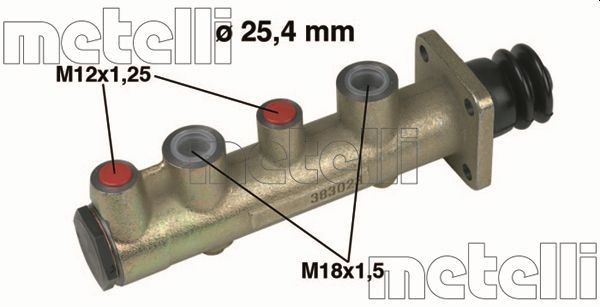 METELLI D1: 25,40 mm, Cast Iron Master cylinder 05-0107 buy