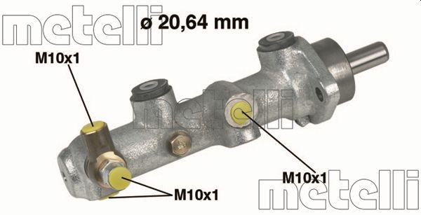 METELLI D1: 20,64 mm, Cast Iron Master cylinder 05-0154 buy