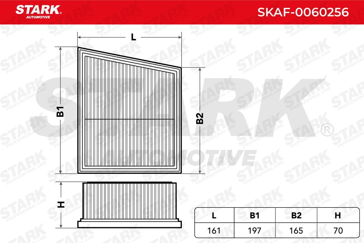 SKAF0060256 Engine air filter STARK SKAF-0060256 review and test
