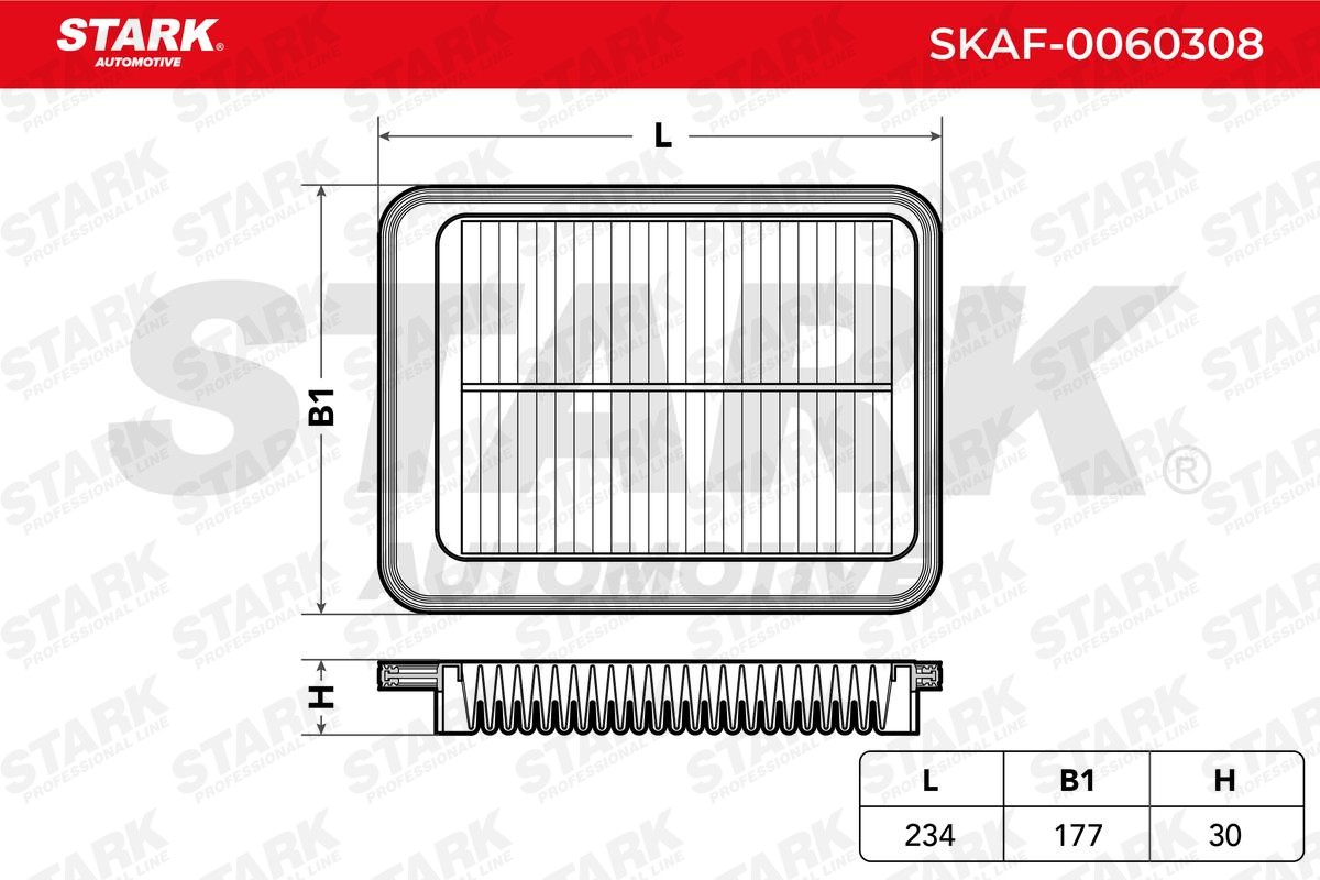 STARK SKAF-0060308 Engine filter 31mm, 180mm, 235mm, Filter Insert