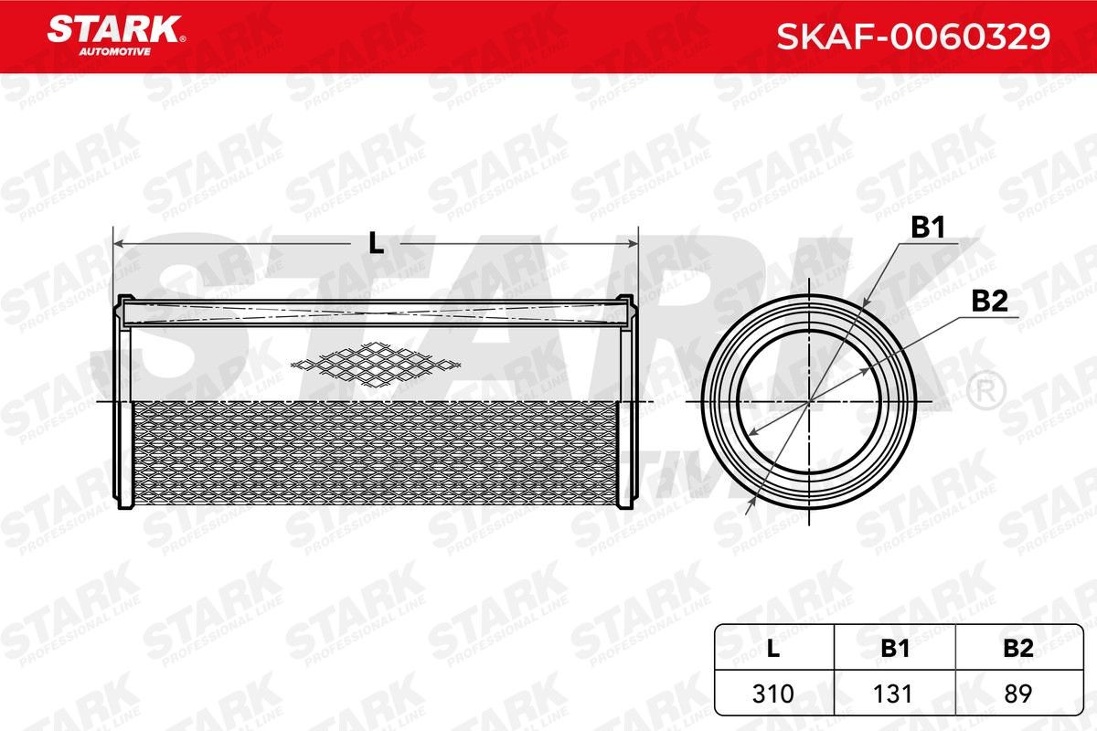 SKAF0060329 Engine air filter STARK SKAF-0060329 review and test