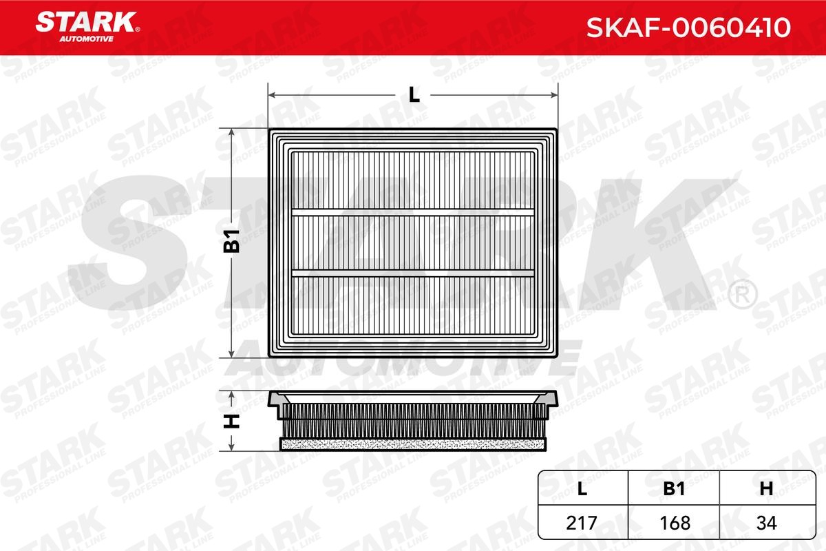 SKAF0060410 Engine air filter STARK SKAF-0060410 review and test