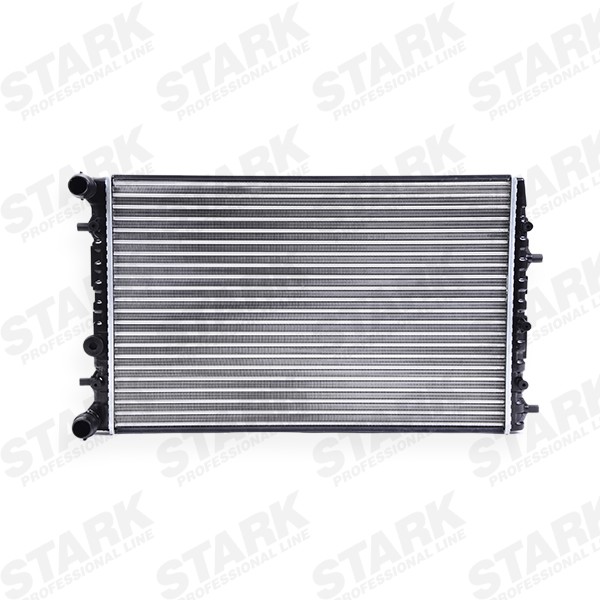 STARK SKRD-0120174 Engine radiator Aluminium, for vehicles with air conditioning, 630 x 414 x 23 mm, Automatic Transmission, Manual Transmission, Mechanically jointed cooling fins