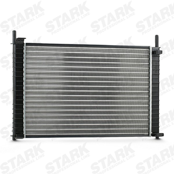 STARK SKRD-0120217 Engine radiator Aluminium, Plastic, for vehicles with/without air conditioning, 348 x 500 x 23 mm, Manual Transmission