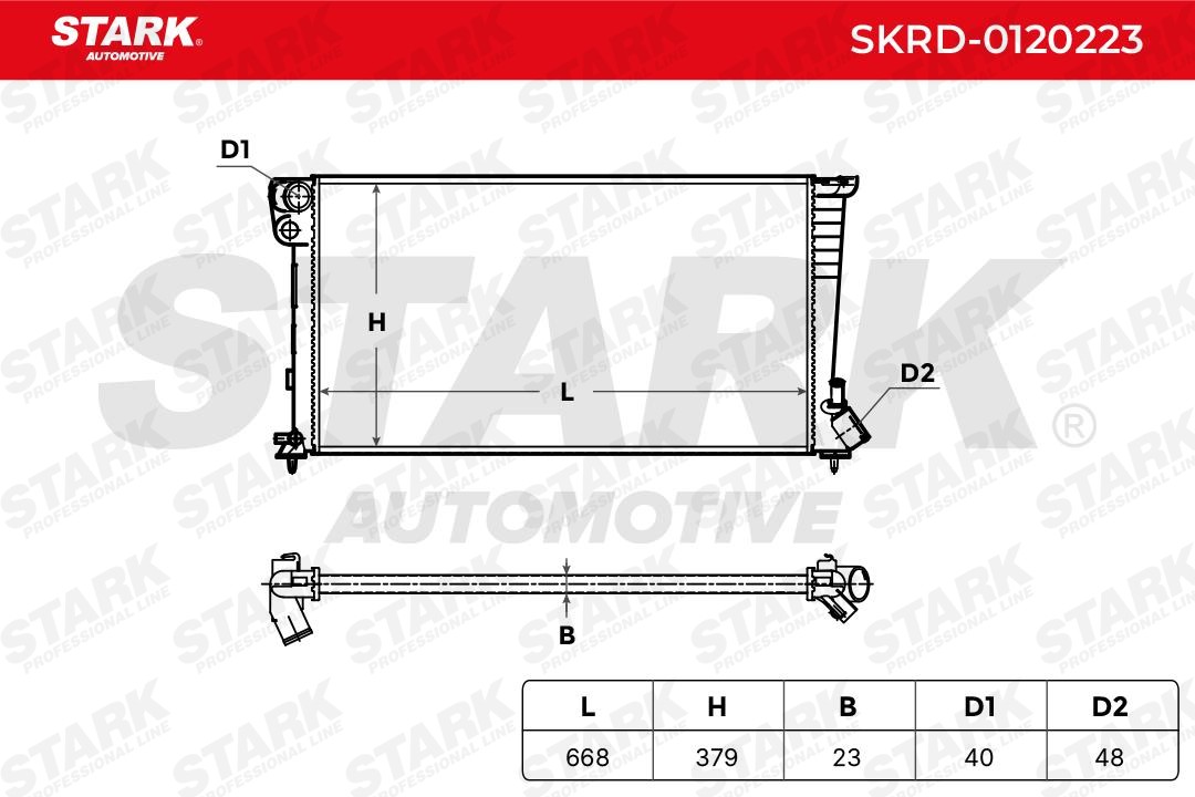 STARK Radiator, engine cooling SKRD-0120223