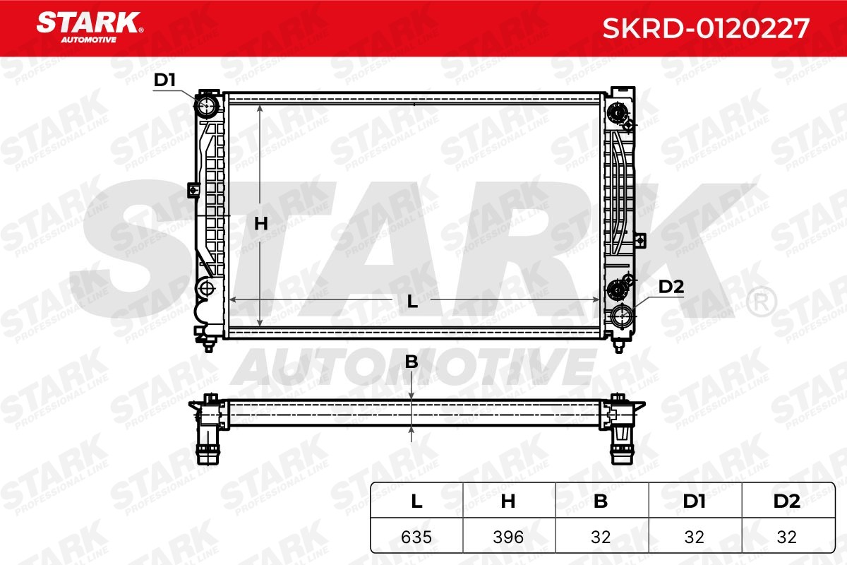 STARK Radiator, engine cooling SKRD-0120227