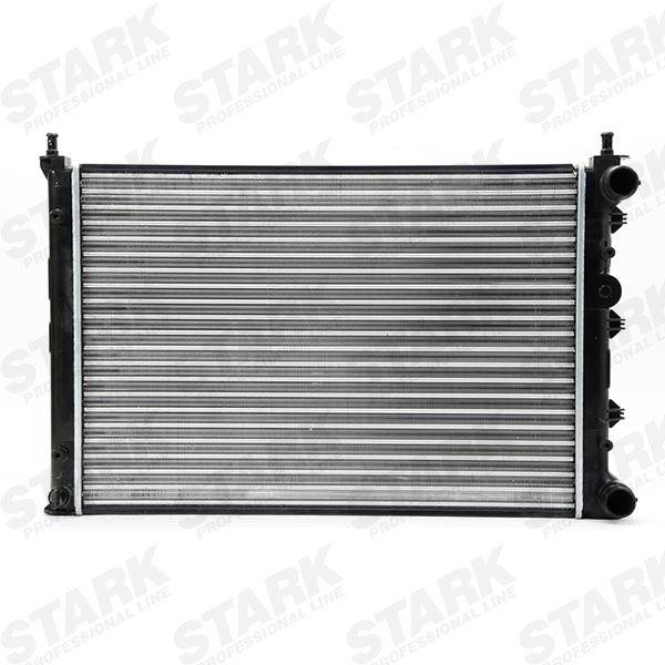 STARK SKRD-0120235 Engine radiator Aluminium, Plastic, for vehicles with/without air conditioning, Manual Transmission, Mechanically jointed cooling fins