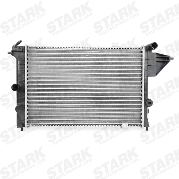 STARK SKRD-0120236 Engine radiator Aluminium, Plastic, for vehicles without air conditioning, Manual Transmission