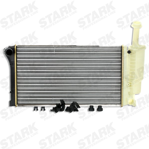STARK SKRD-0120297 Engine radiator Aluminium, Plastic, for vehicles with/without air conditioning, Manual Transmission