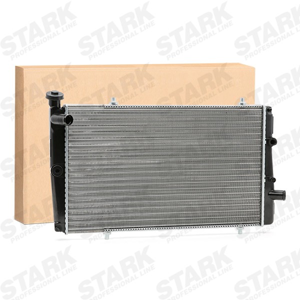 STARK SKRD-0120332 Engine radiator Aluminium, Plastic, for vehicles with air conditioning, for vehicles with/without air conditioning, Manual Transmission