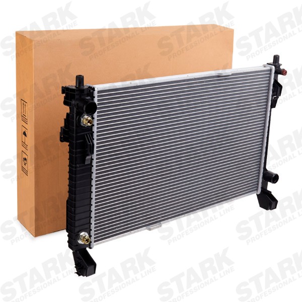 STARK SKRD-0120365 Engine radiator Aluminium, Plastic, for vehicles with/without air conditioning, without frame, Manual-/optional automatic transmission