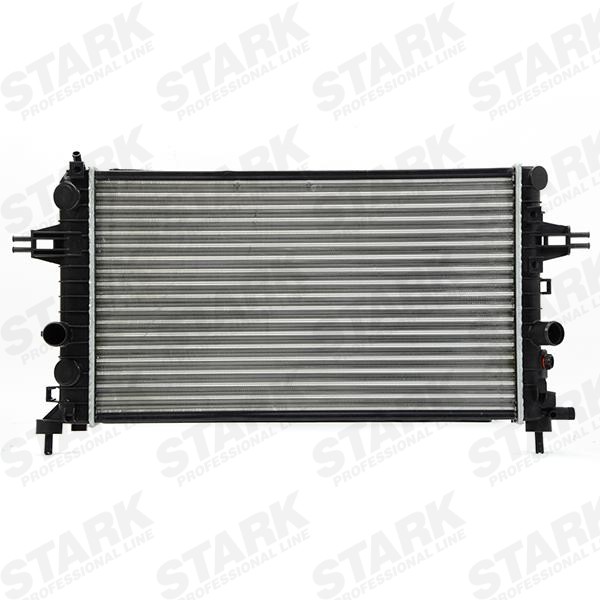 STARK SKRD-0120366 Engine radiator Aluminium, Plastic, for vehicles with/without air conditioning, Manual Transmission