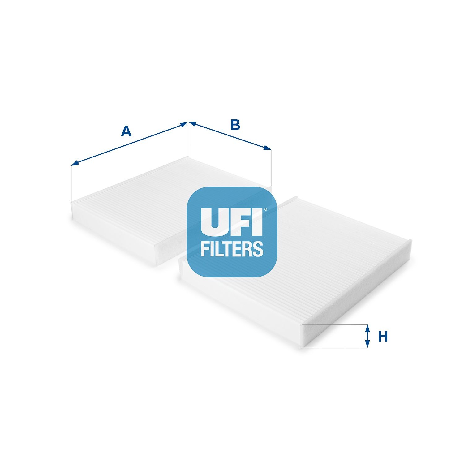UFI Particulate Filter, 246 mm x 206 mm x 30 mm Width: 206mm, Height: 30mm, Length: 246mm Cabin filter 53.229.00 buy
