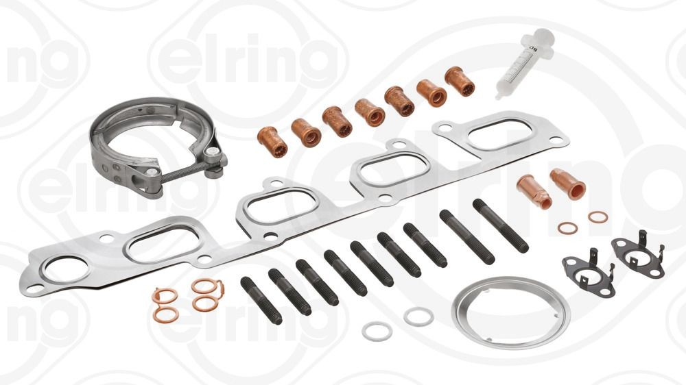 ELRING 323.400 Mounting Kit, charger with gaskets/seals, with bolts/screws