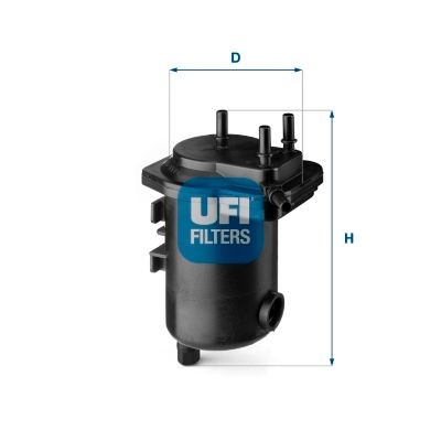 UFI 24.132.00 Fuel filter 82 00 458 424
