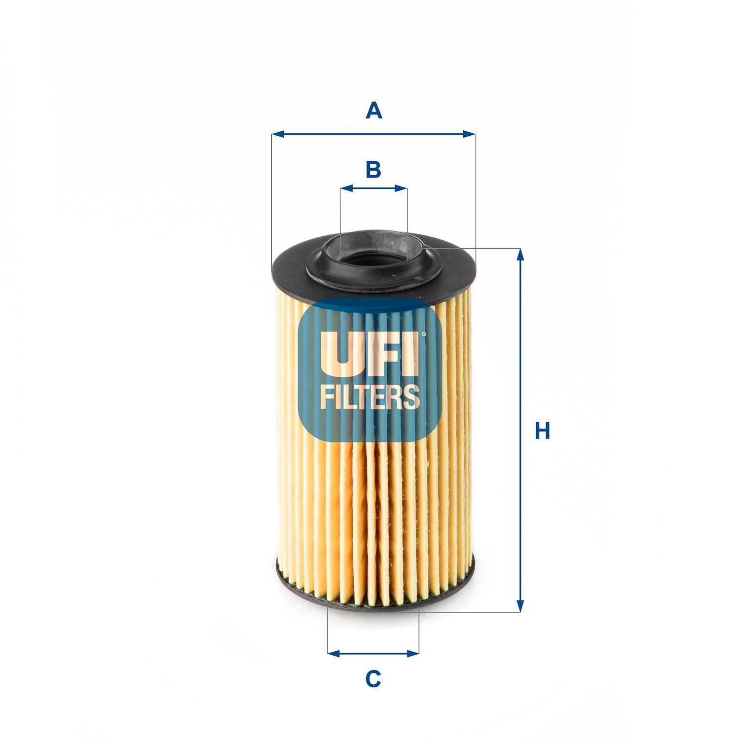 Original UFI Engine oil filter 25.163.00 for ALFA ROMEO 159