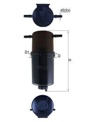 MAHLE ORIGINAL Fuel filters 72383457 buy online