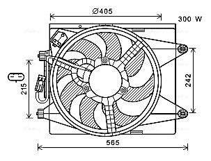 AVA COOLING SYSTEMS D1: 405 mm, 300W Cooling Fan LC7501 buy