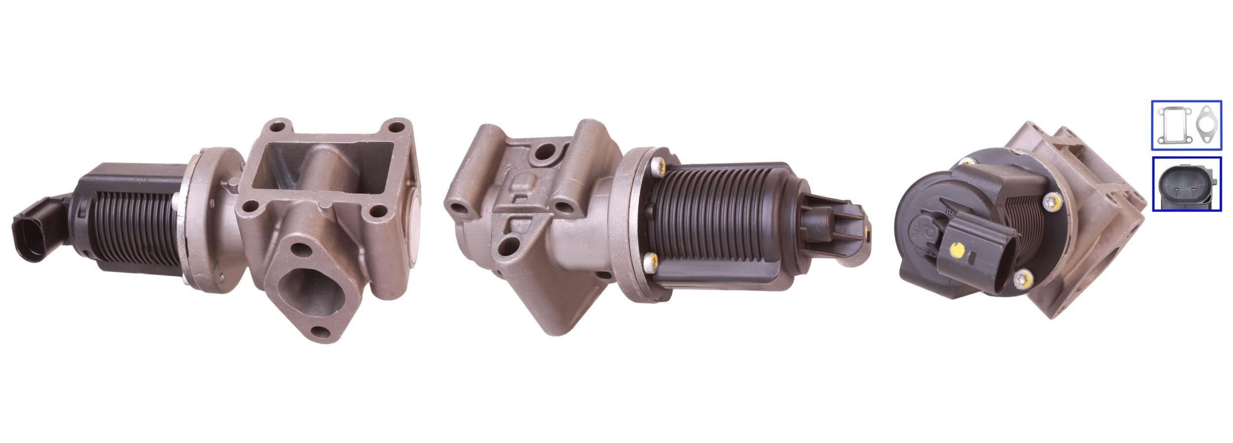 ELSTOCK Electric, with gaskets/seals Number of connectors: 2 Exhaust gas recirculation valve 72-0006 buy