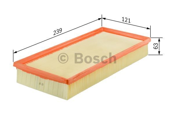 F026400376 Engine air filter BOSCH S0376 review and test