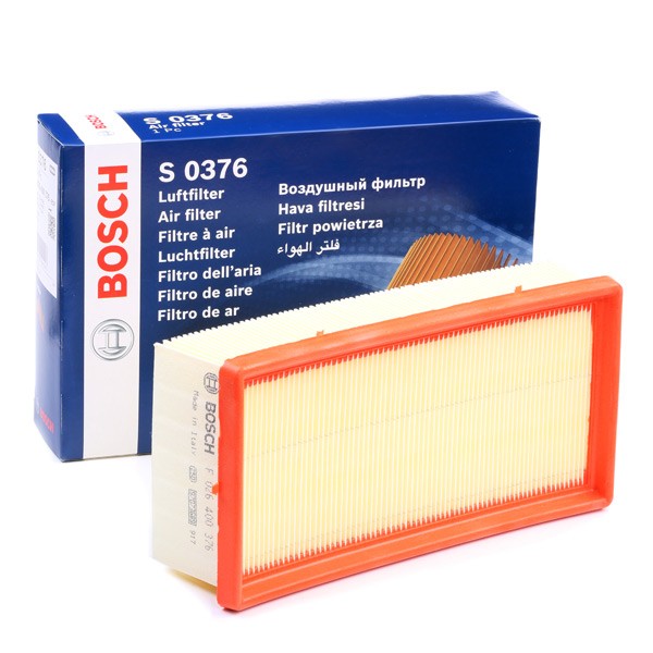 BOSCH F 026 400 376 Filtro dell'aria Cartuccia filtro Opel CORSA 2018 di qualità originale