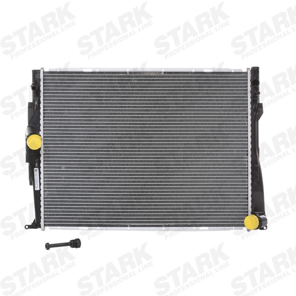STARK SKRD-0120405 Engine radiator Aluminium, Plastic, for vehicles with/without air conditioning, 600 x 454 x 32 mm