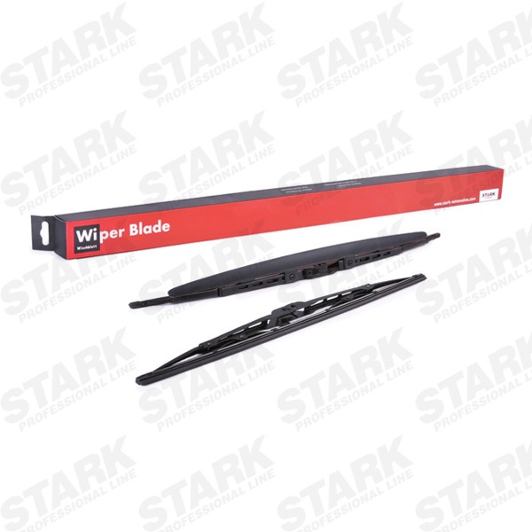 STARK SKWIB-0940022 Wiper blade 530, 475 mm Front, Bracket wiper blade with spoiler, Standard, with spoiler, Passenger side bent