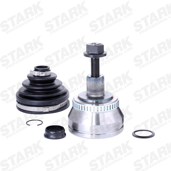 STARK SKJK-0200001 Joint kit, drive shaft Wheel Side, Front Axle Right, Front Axle Left, with attachment material, with grease lubrication, with bellow