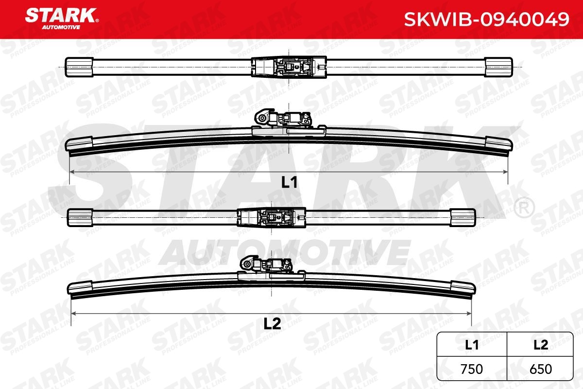 OEM-quality STARK SKWIB-0940049 Windscreen wiper