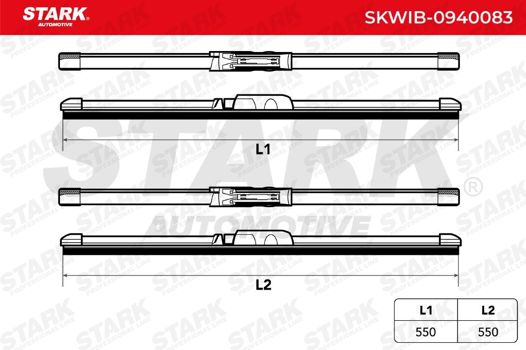STARK Windshield wipers SKWIB-0940083 for AUDI A6