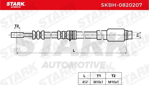 SKBH0820207 Brake flexi hose STARK SKBH-0820207 review and test