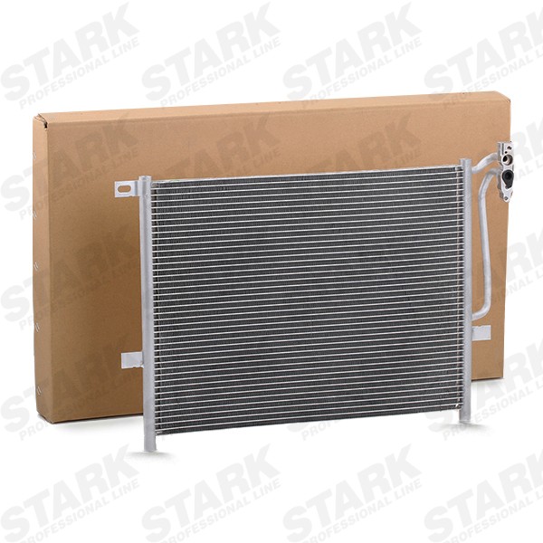 STARK SKCD-0110330 Air conditioning condenser 15,4mm, 13,8mm, Aluminium, R 134a, 16mm, 566mm