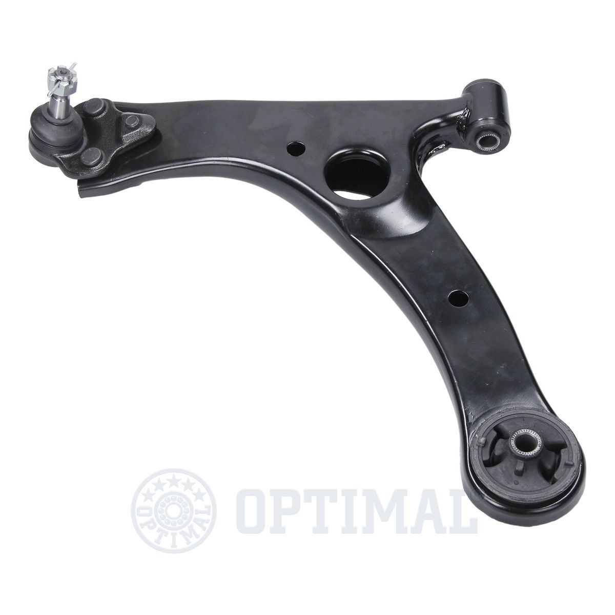 OPTIMAL G6-1466 Suspension arm with ball joint, with rubber mount, Lower, Front Axle, Left, Control Arm, Sheet Steel, Cone Size: 15 mm