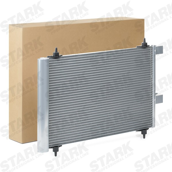 STARK SKCD-0110164 Air conditioning condenser 558x361x16, 14,4mm, 11mm, Aluminium, R 134a, 558mm
