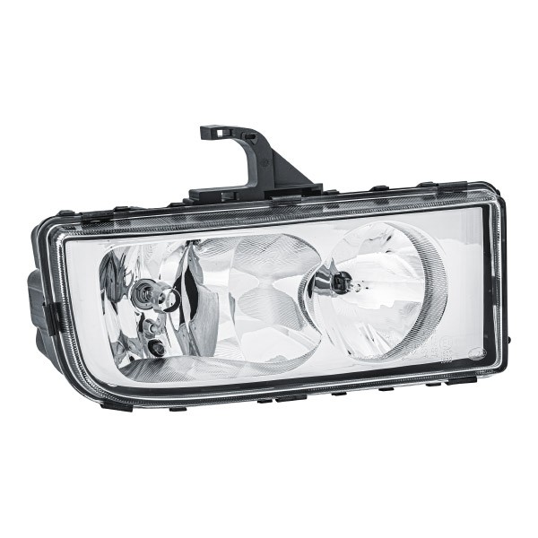 HELLA 1LB 247 011-081 Headlight Right, W5W, H7/H1, H7, H1, Halogen, 24V, with high beam, with low beam, with position light, for left-hand traffic, without direction indicator, without bulbs