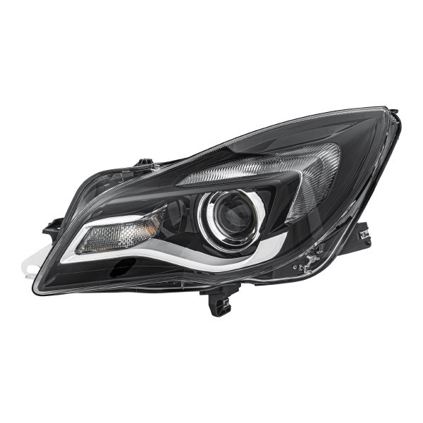 HELLA 1LL 011 165-731 Headlamps Left, HIR2, PY21W, W21W, with bulbs, with motor for headlamp levelling, DE, Halogen Vauxhall in original quality